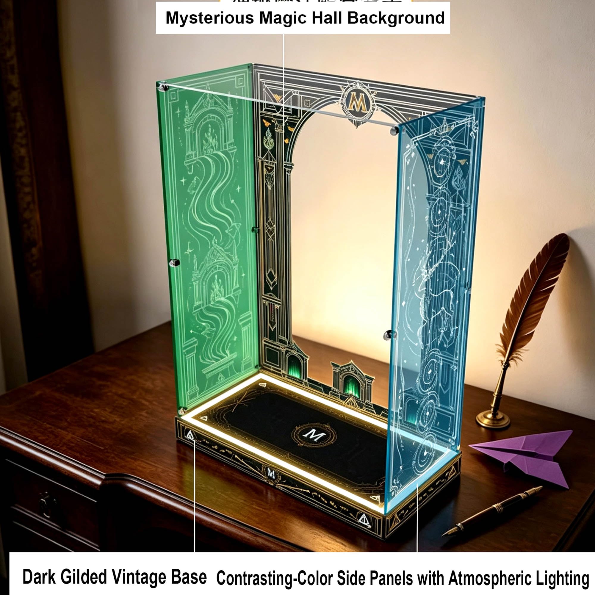 Vetrina compatibile con Le-go 76476 Ministry of Magic Sets