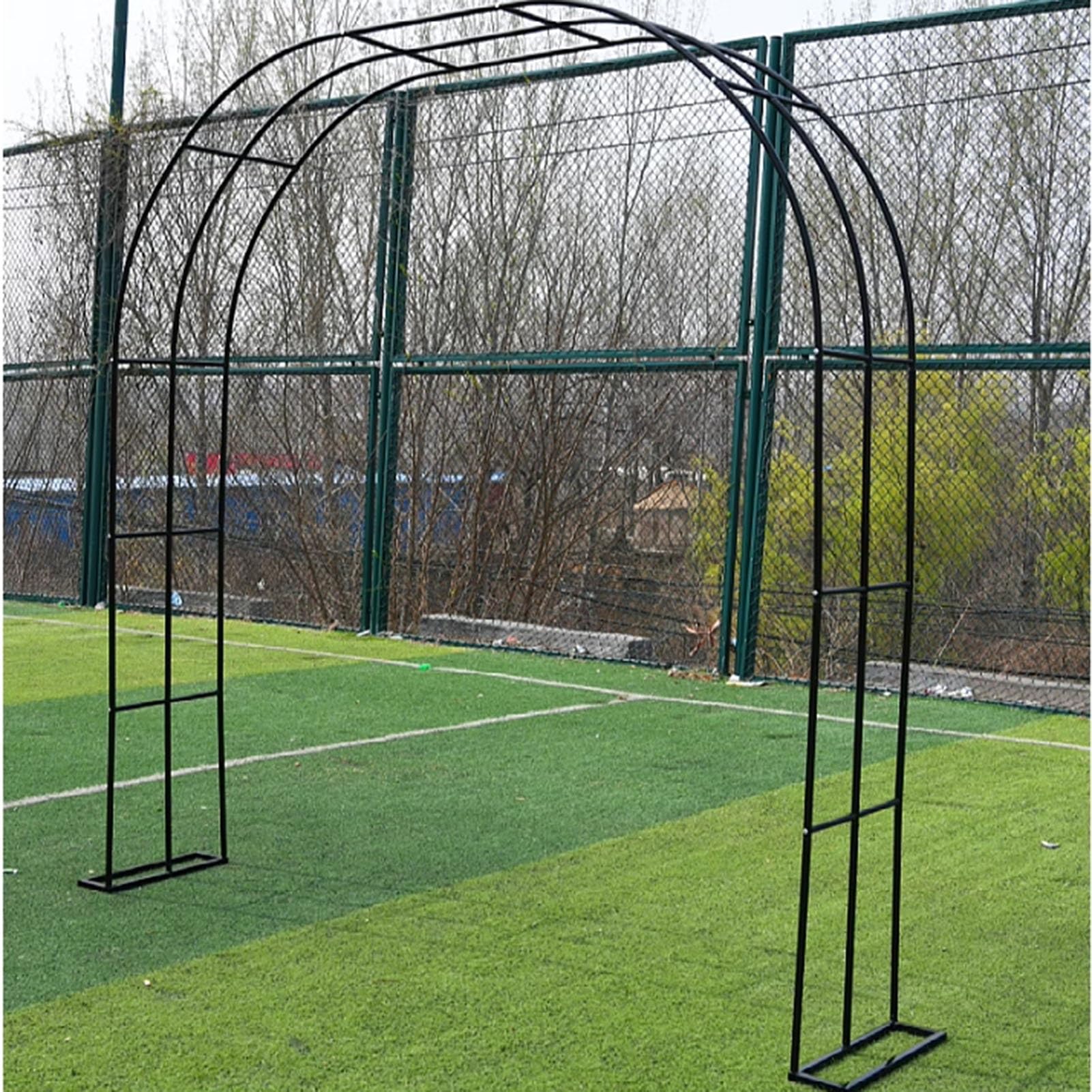 Łuk ogrodowy, pergola ze stali nierdzewnej, do roślin pnących, dekoracja trawnika, na ceremonię ślubną, dekoracja, zielona, 70,86 x 19,68 cm