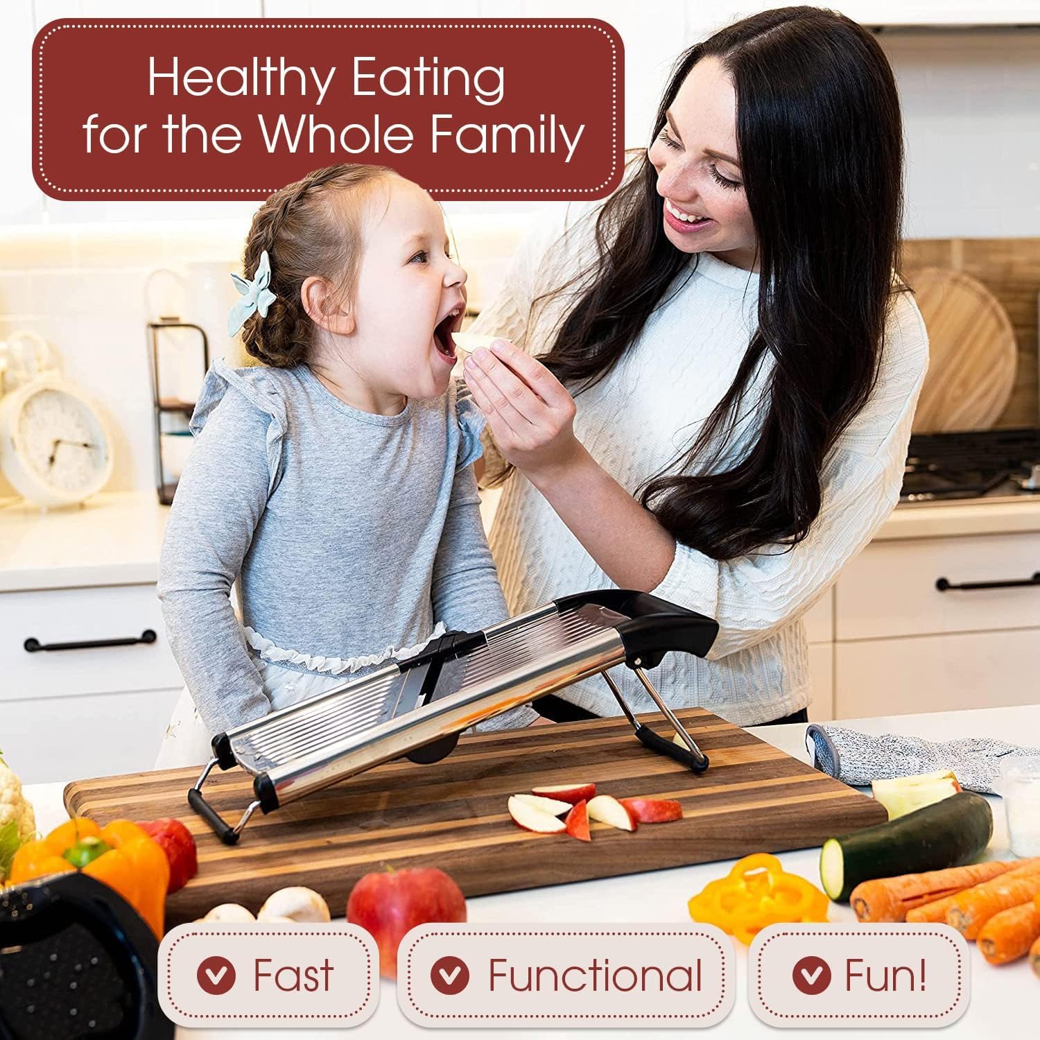 Amazon｜RUSRIVE マンドリンフードスライサー – 6段階調節 マンドリン