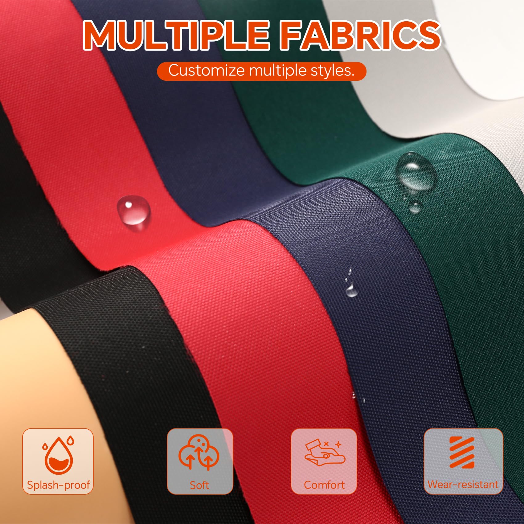 Focuprodu Custom Bench Cushion, Patio Furniture Cushions, Non-silp Durable Window Seat Cushions, Personalized Custom Furniture Bench Cushions, 100+ Colors to Choose (Custom Size, Custom Color)