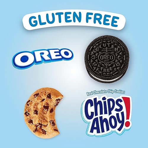 Miniatura 3 de OREO Galletas de sándwich de chocolate y chips AHOY! Galletas con chispas de chocolate sin gluten, paquete variado, 20 paquetes de aperitivos