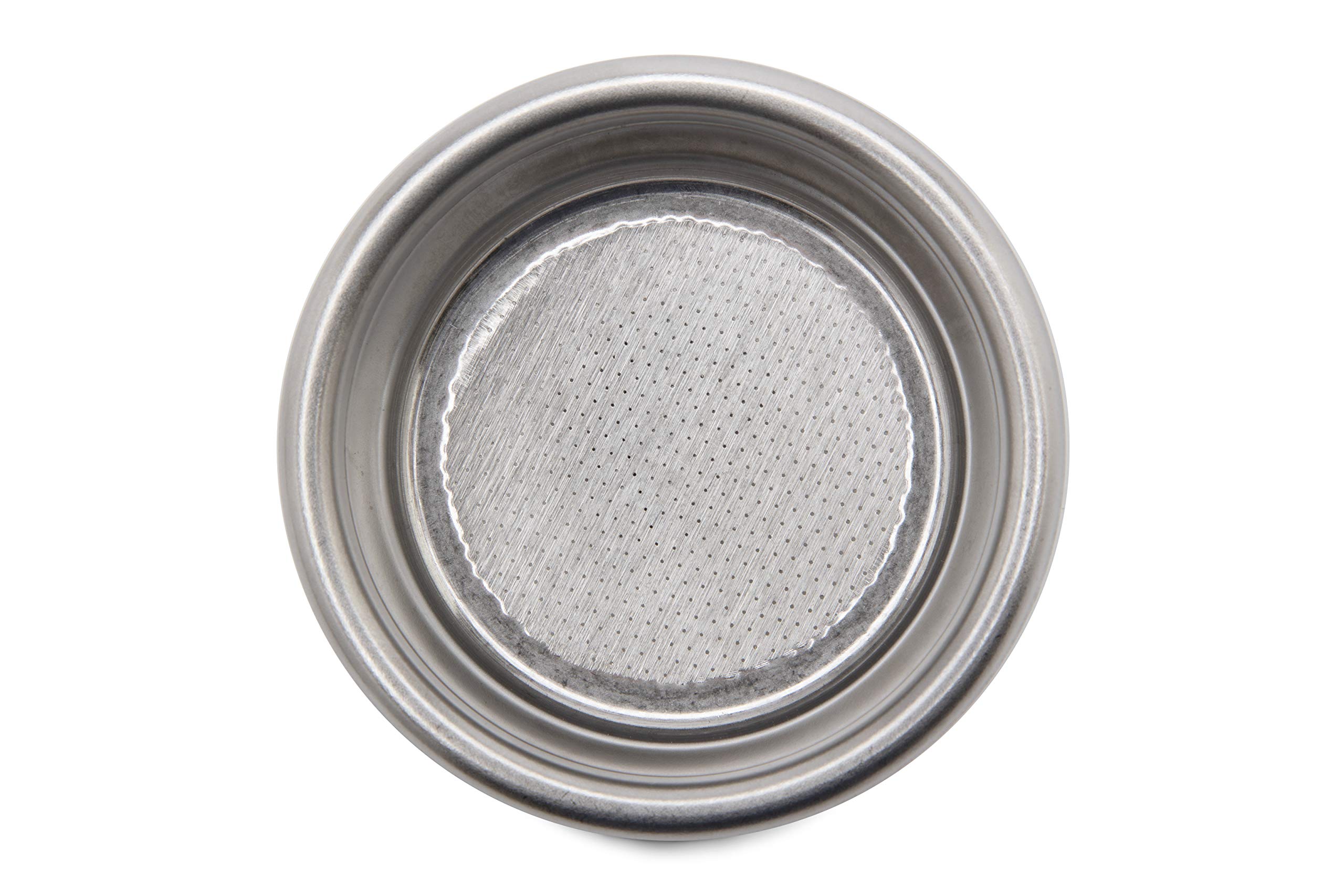 LELIT Portafiltro sin fondo LELIT 58 - Incluye filtro de acero inoxidable de 2 dosis - Mango clásico - PLA580V - Plata/Marrón