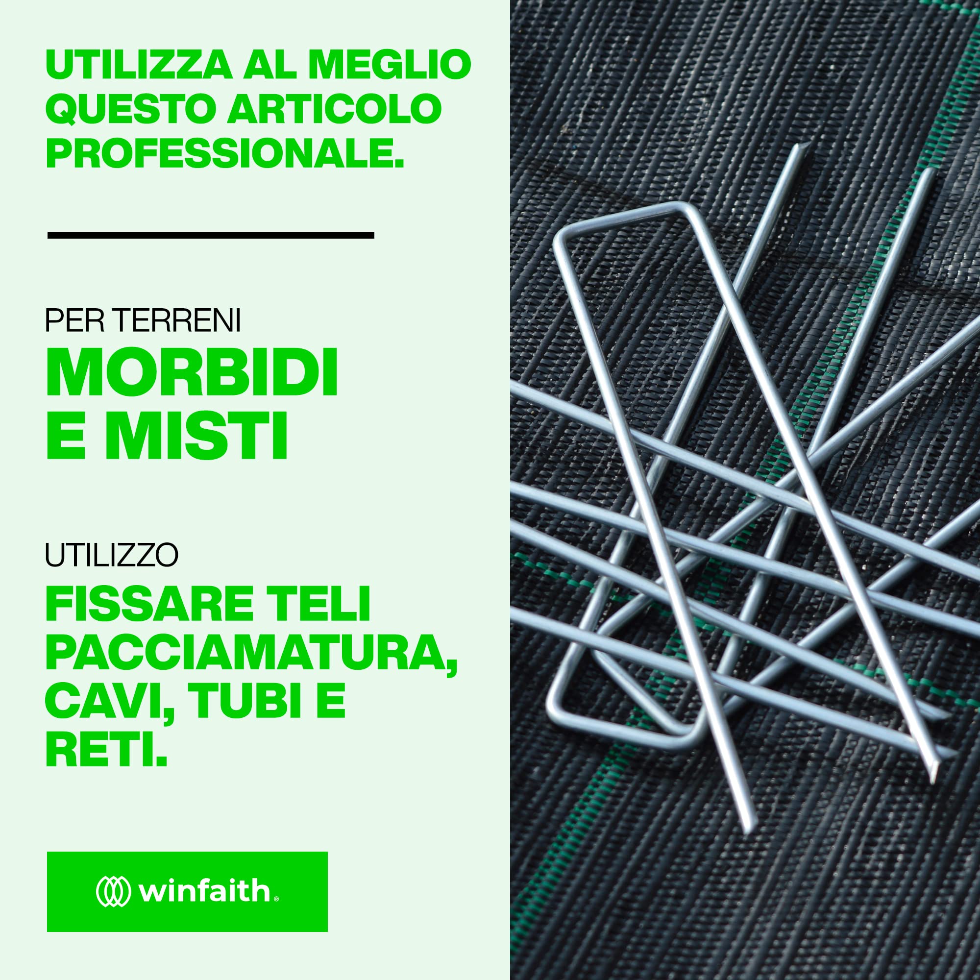 Telo Pacciamatura 100 g/m² Picchetti in Acciaio H150 x L30 x D3 e Rondelle in Plastica - Anti Erbacce Orto Giardino - Telo Nero in Polipropilene Permeabile Protezione dai Raggi UV - 2m x 10m
