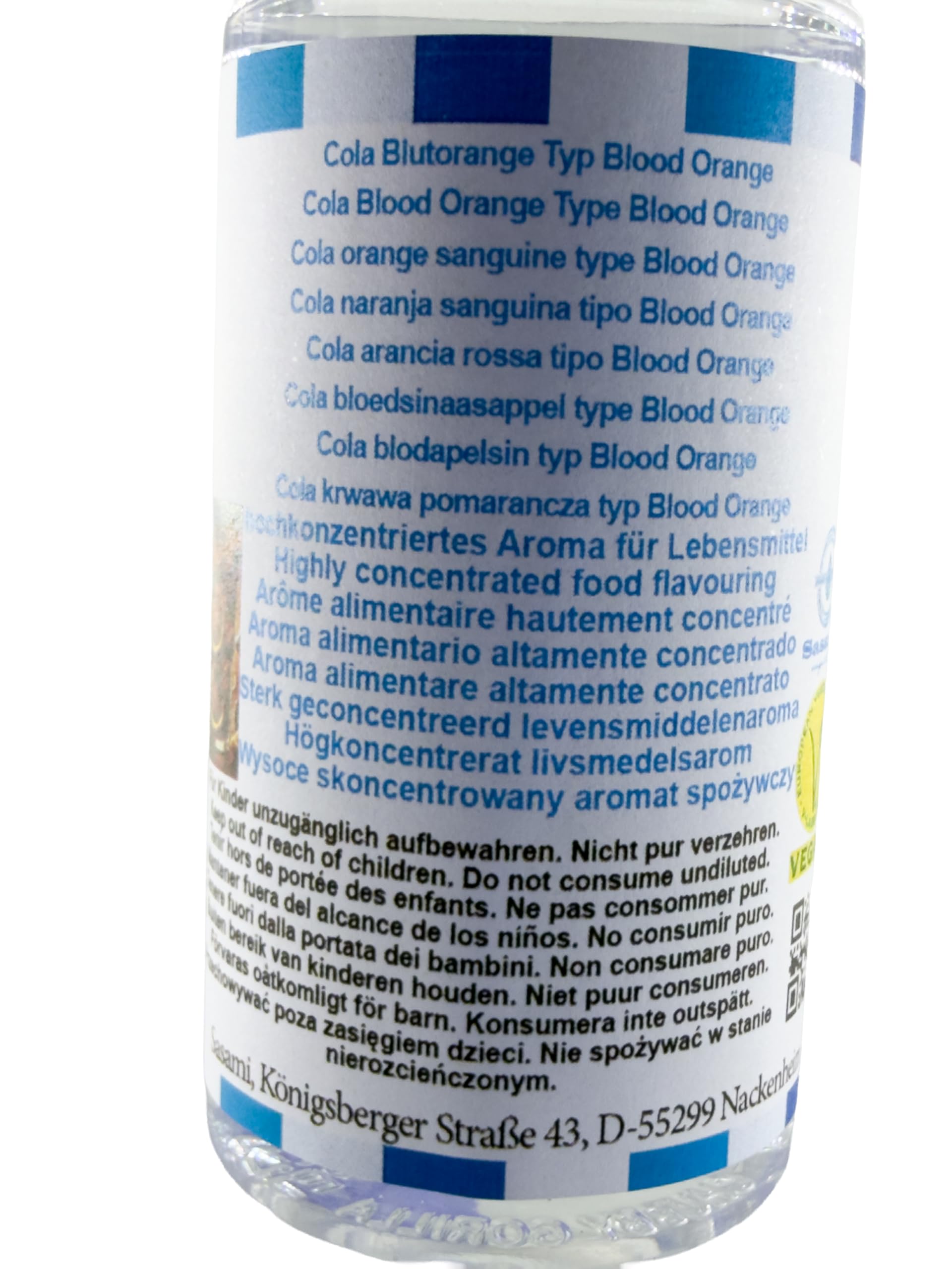 Cola krwawa pomarańcza typ Blood Orange aromat koncentrat – Wegański – Sasami – 100ml