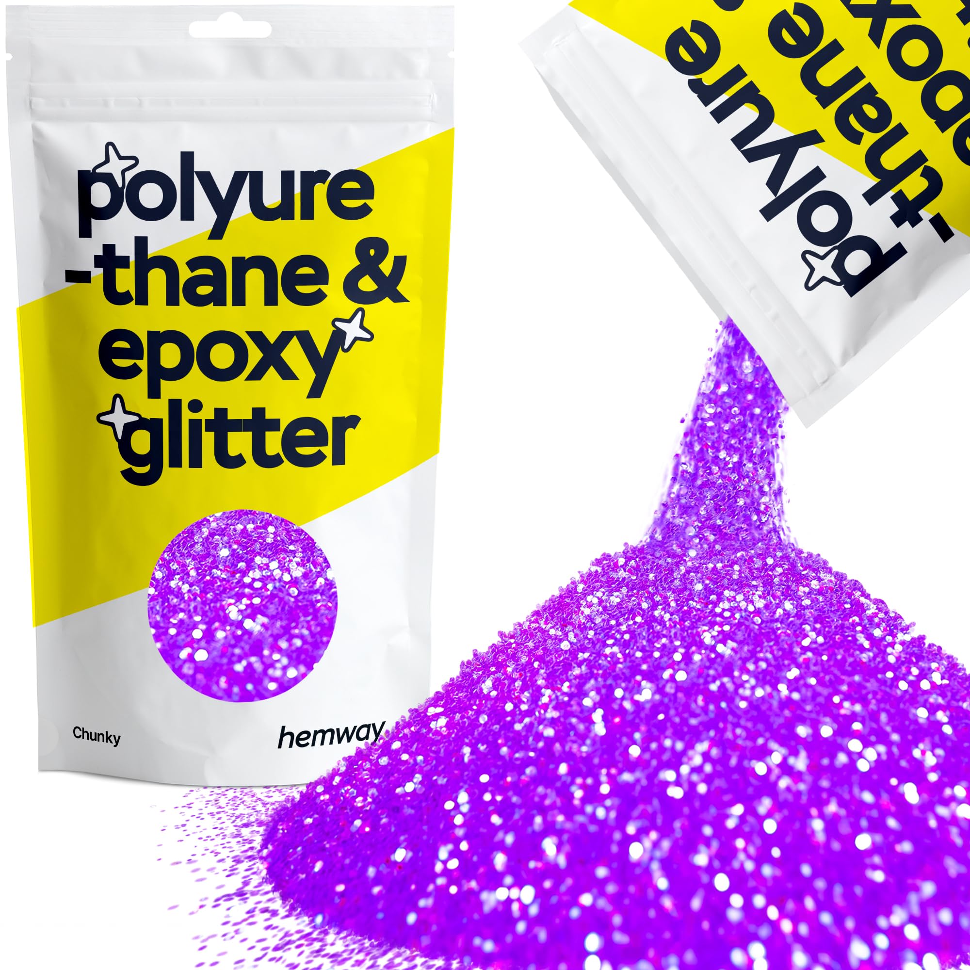 Hemway Resin Glitter Bronze Brown 100g Super Chunky | Polyurethane & Epoxy Glitter for Resin Crafts, Tumblers, Coasters, Floor & Table Art — view 227