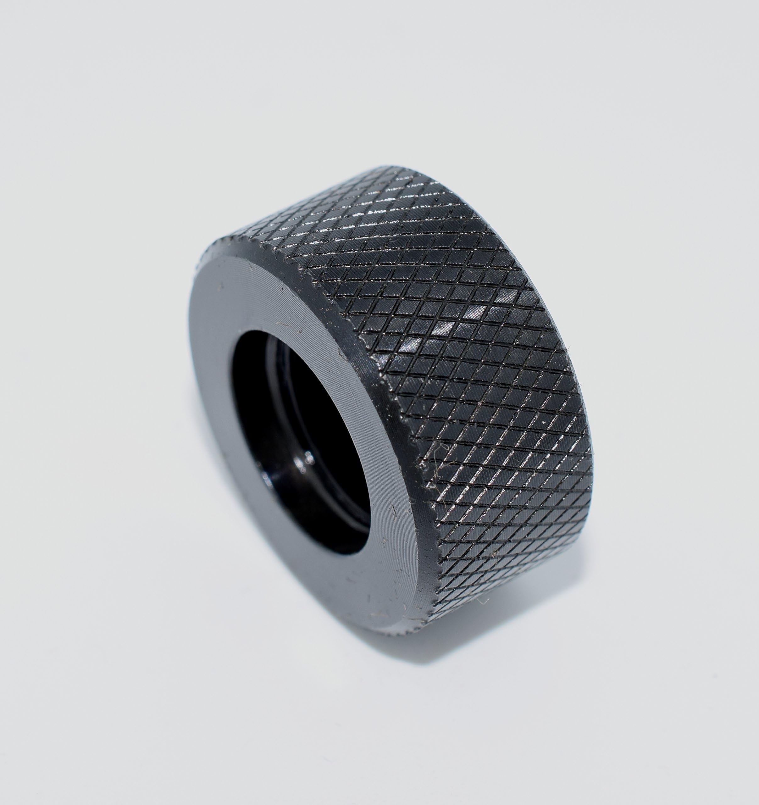 Bull Barrel Thread Protector 1/2 x 28 Knurled #4001 BlackQQ