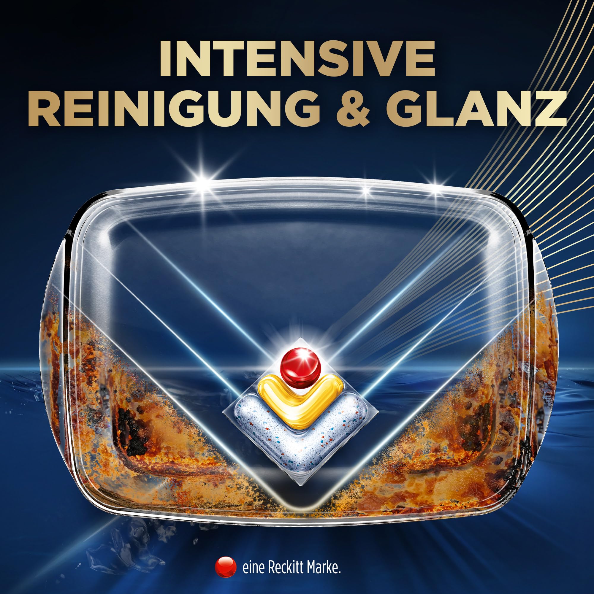 Finish Ultimate Plus Infinity Shine Citrus Spülmaschinentabs, Geschirrspültabs für intensive Reinigung gegen hartnäckige Flecken, starke Fettlösekraft und Glanz mit Schutzschild, 105 Caps