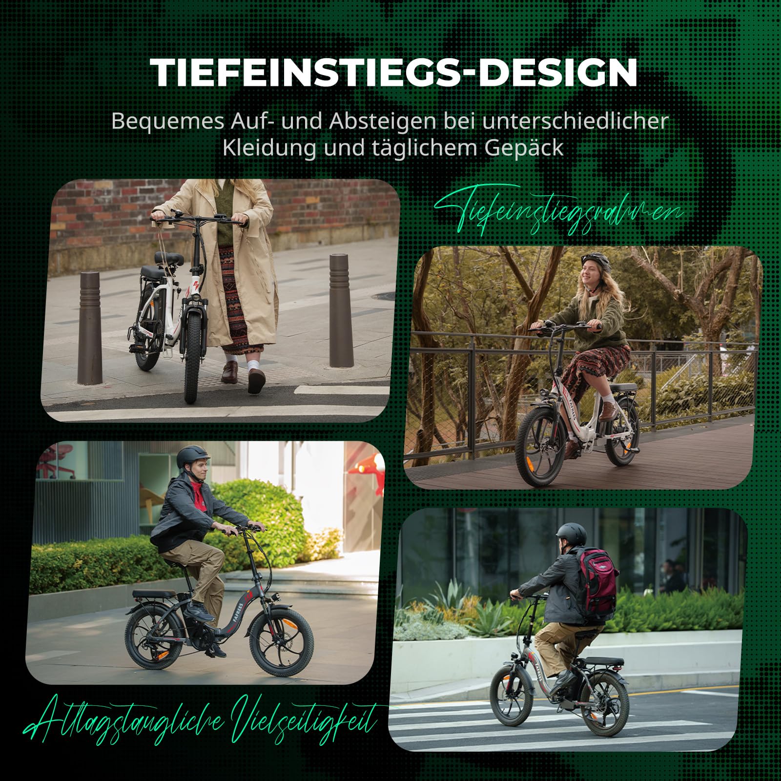 Fafrees F20 E Bike Klapprad 20 Zoll für Erwachsene [ Offiziell ] Herren Ebike Damen 18AH/ 20AH Akku, Elektrofahrrad 250W, E Fatbike 140kg, Elektro Fahrrad, Elektrisch Mountainbike 25km/h- Update