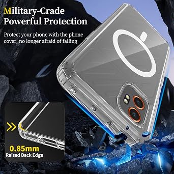 DpS for Samsung Galaxy XCover 7 Pro Case, Magnetic with Screen Protector, [Military Grade Protection] [Compatible with Magsafe] Shockproof Protective Phone Case. (Clear, XCover 7 Pro)