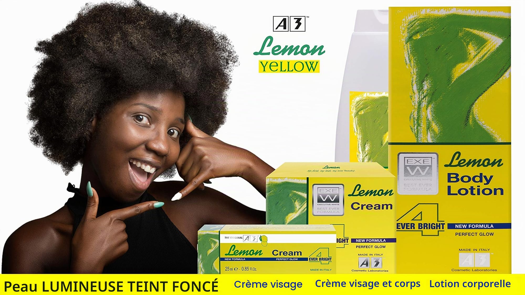 A3 Lemon Lotion 4EVER BRIGHT - 400ml : Amazon.com.be: Beauty