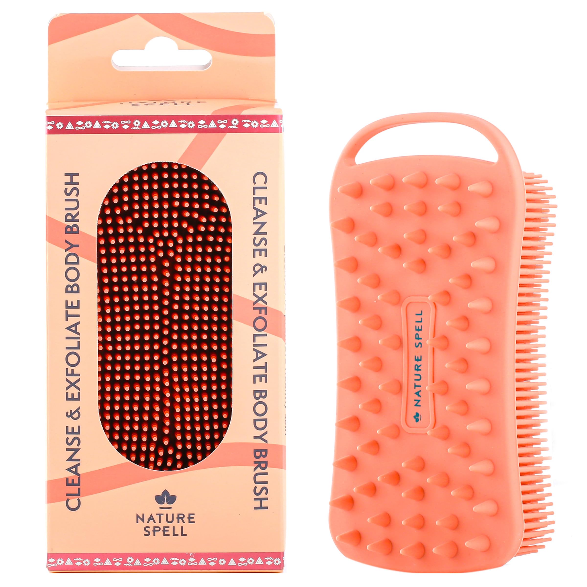 Silicone Body Scrubber, Dual-Sided Exfoliator & Cleansing Brush, Waterproof
