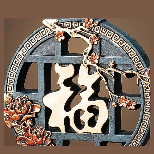 Miniatura 6 de SHUTING2020 Chinese feng Shui Statue Sculpture Chinese Style Resin DecorationHome Decoration GiftHand-Made, Suitable for Living Room Office Desktop,