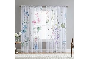 Cortinas de Primavera para Sala 84 Pulgadas 2 Paneles
