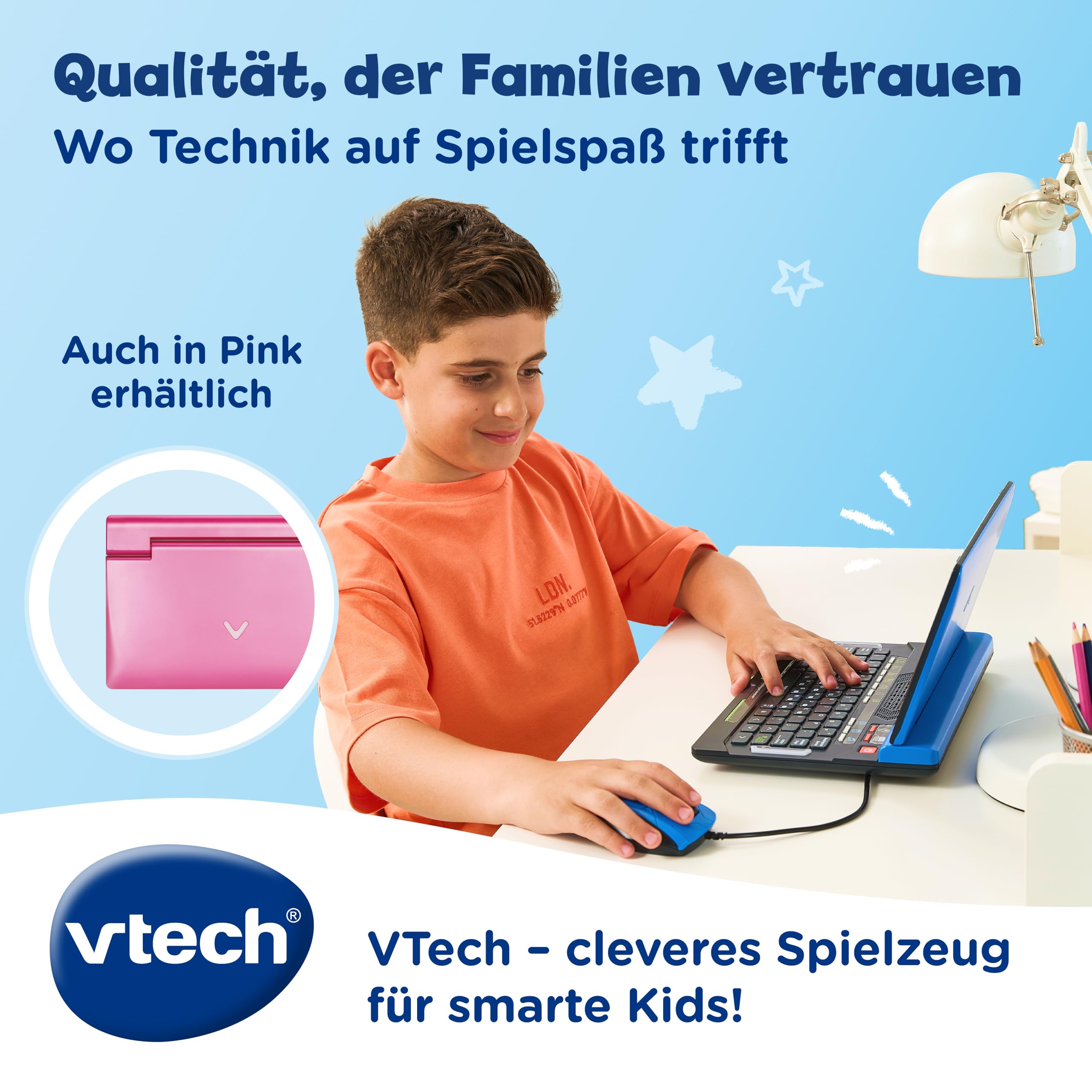 VTech Explorer Laptop Pro – Lerncomputer mit 164 Spielen