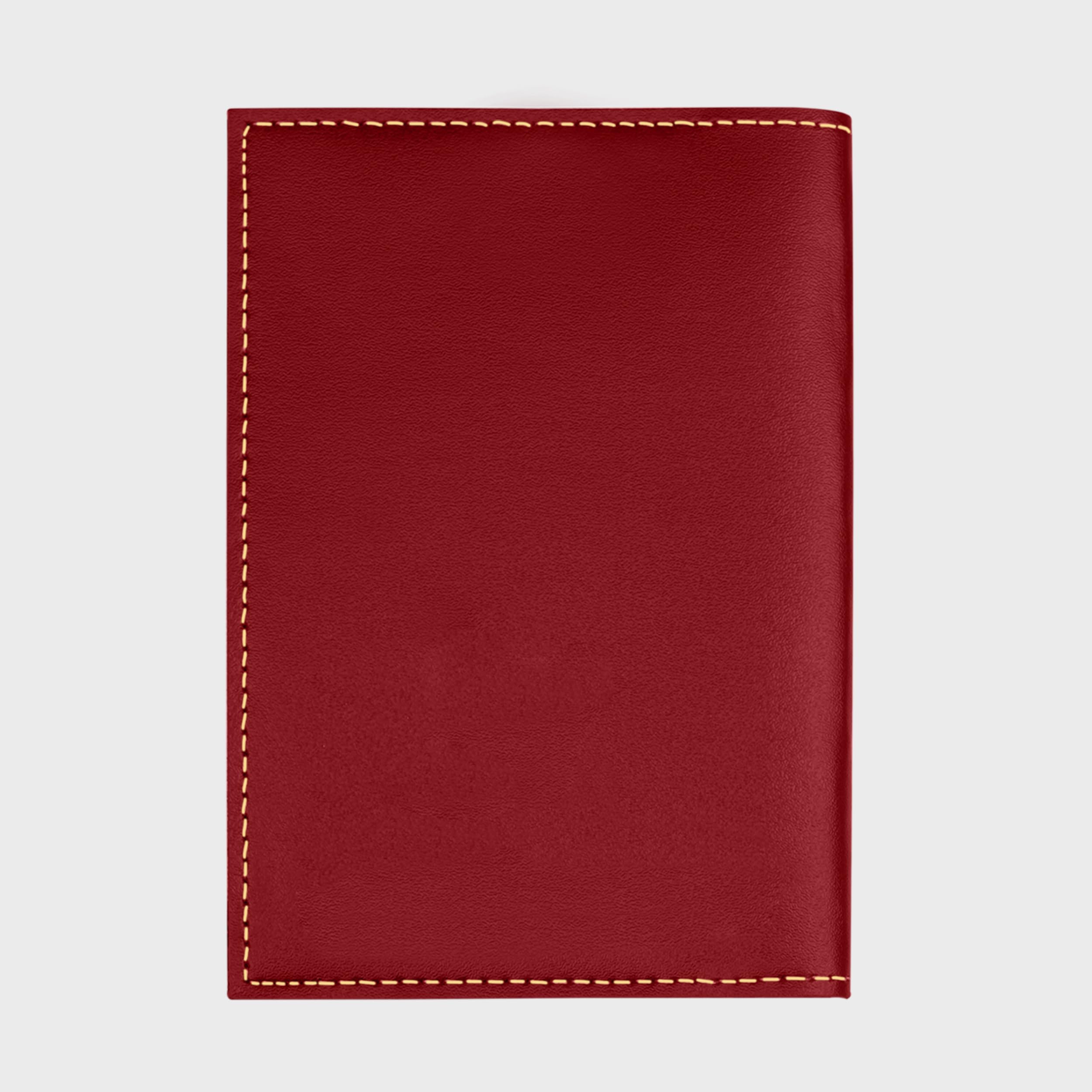 The Wallet Store Leather Passport Cover - Red