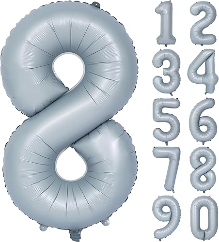 Vista 173 de 40" Macaron purple Number Balloons Helium Foil Mylar Balloon Birthday Party banquet Decoration 9