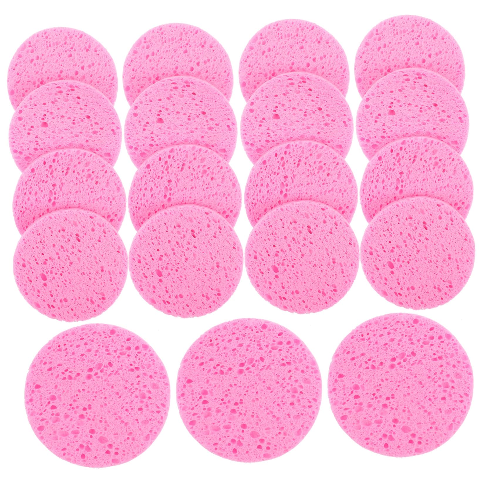 FRCOLOR 150 Piezas Almohadilla De Algodón Redonda Esponjas Faciales Desechables Esponjas Cosméticas Para Spa Limpiando Suministros Compresión Polvo De Maquillaje Pulpa De Madera De Algodón