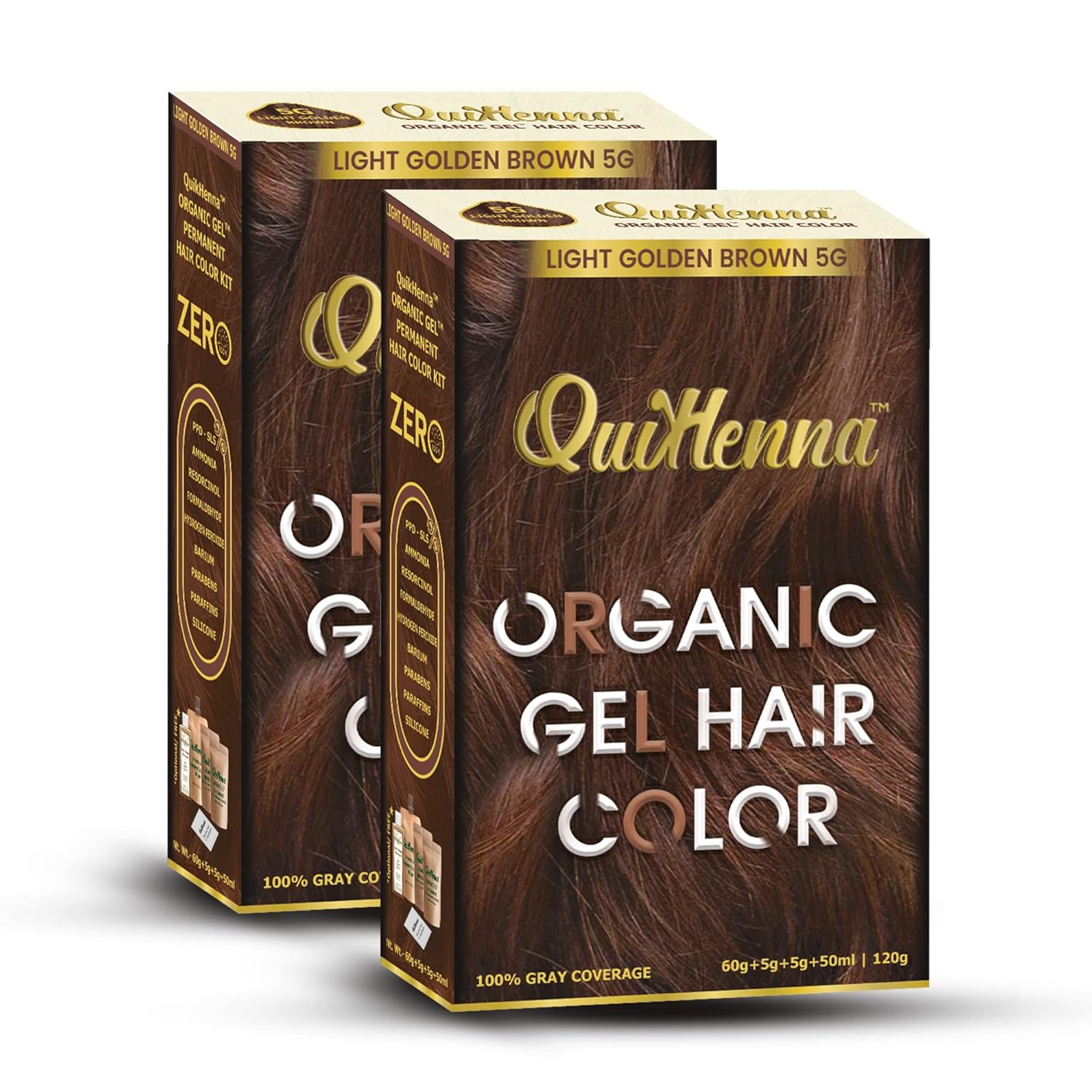 Buy QuikHenna Organic Hair Colour Gel 5G Light Golden Brown PPD