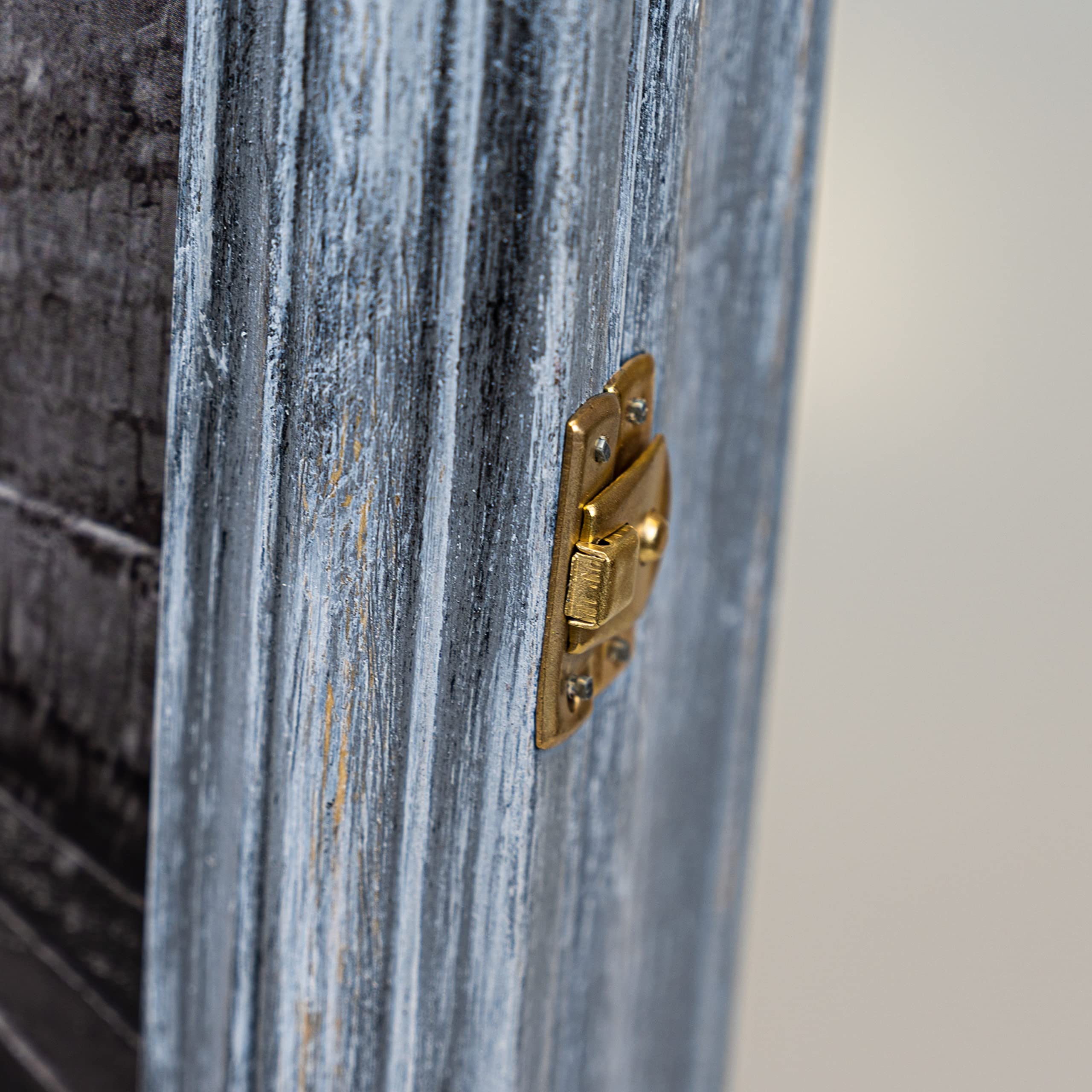 Schlüsselkasten aus Holz Hängeschrank mit Schlüsselbrett Wandorganizer für Schlüsselaufbewahrung Schlüsselschrank Vintage-Optik Holzschlüsselbox