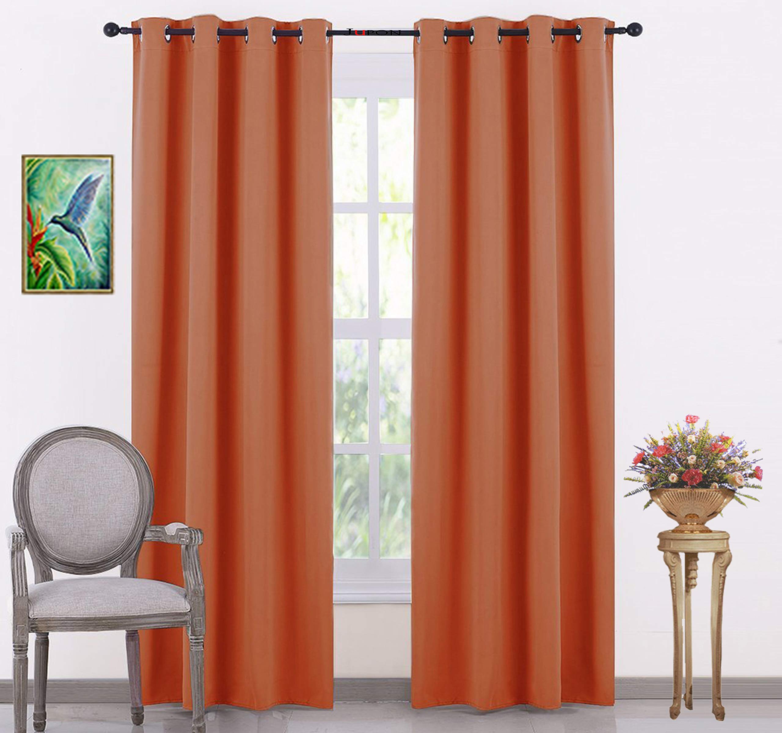KOSOVO Silk Blackout Curtain Pack of 1 Piece Only with 3 Layers Weaving Technology Thermal Insulated Draperies Energy Saving (Width- 4ft x 4ft -Length) Rust (B07WRT3ZSV) Amazon Price History, Amazon Price Tracker