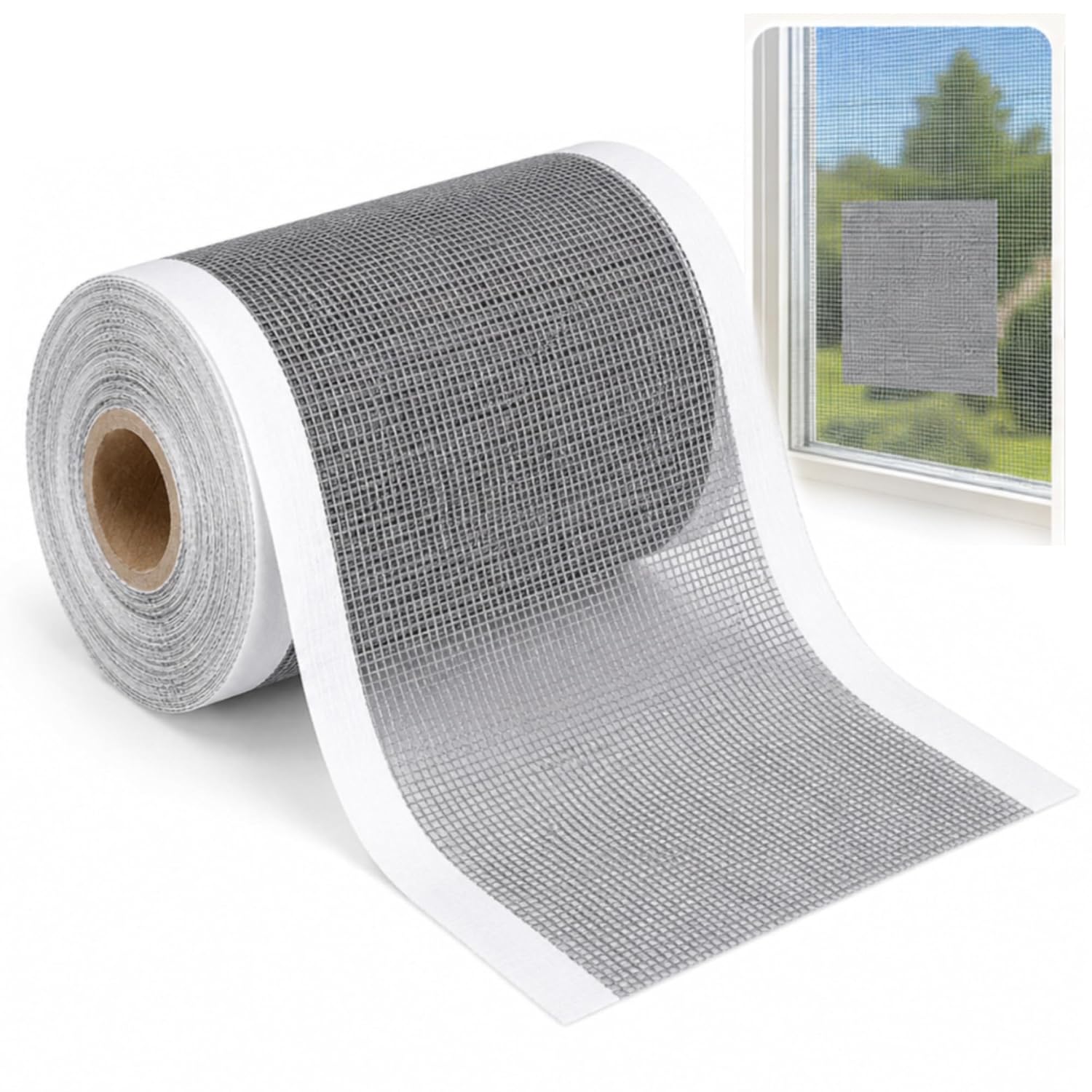 Wlizyzfhy Strong Mesh Screen Repair Tape Repair Patch（10cm*10m） | 1 Roll for Window Screens Mosquito Nets Garden Insect Netting, Easy Fix for Tears and Holes, DIY Screen Repair for Home Use