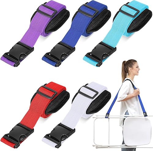 Miniatura 7 de 5 correas de transporte para silla plegable de playa, correas ajustables para silla de playa, correas de transporte para silla plegable, paraguas,