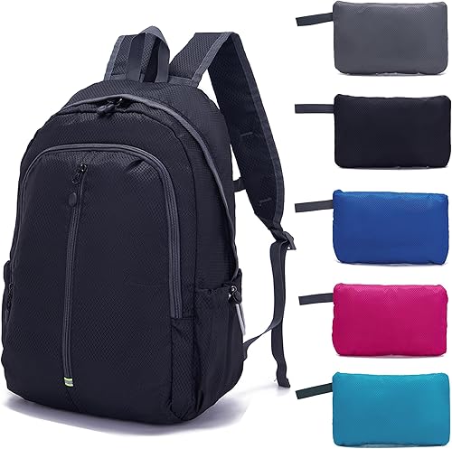 YZAOLL Mochila de senderismo ligera y plegable de 25 litros, impermeable, mochila de senderismo para mujeres y hombres, mochila de gimnasio, viajes,
