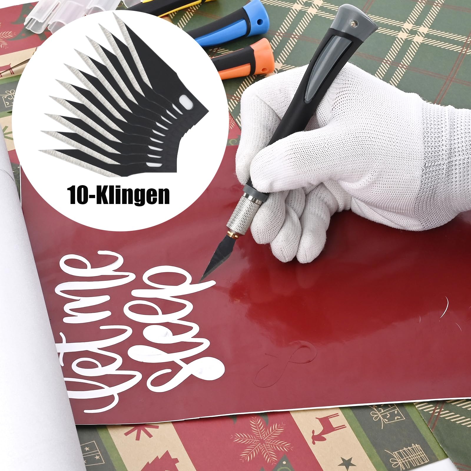 FOSHIO Outil de lissage des papiers Peints, Outils pour papier peint, outils tapisserie, Kit à papier peint, Brosse à encoller, brosse à maroufler, 1.5m Mètre Ruban, Grattoir à Papier Peint