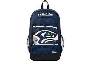 FOCO Seattle Seahawks NFL Big Logo Bungee Backpack