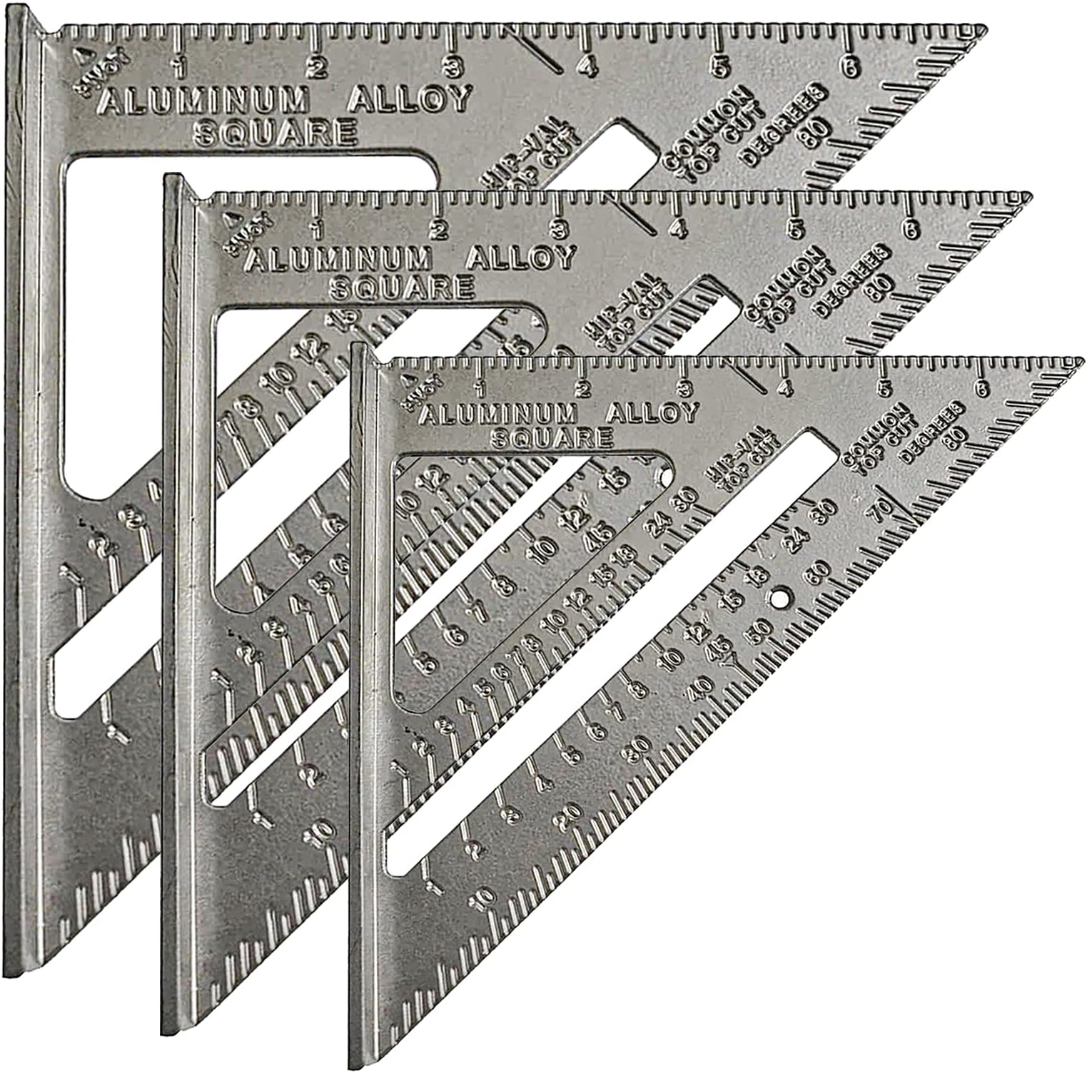 Aluminum Speed Square layout tool - Multipurpose Rafter square for Engineers | Carpenters Square tool | High precision scale for woodworking