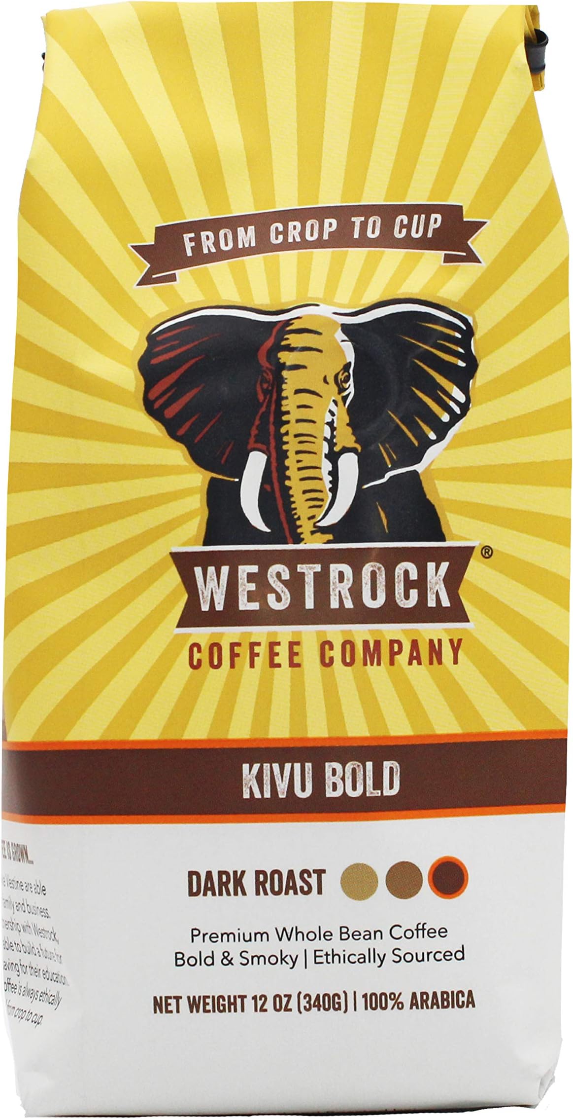 Westrock Coffee Company Kivu Bold, Medium Roast, 12-ounce Whole Bean