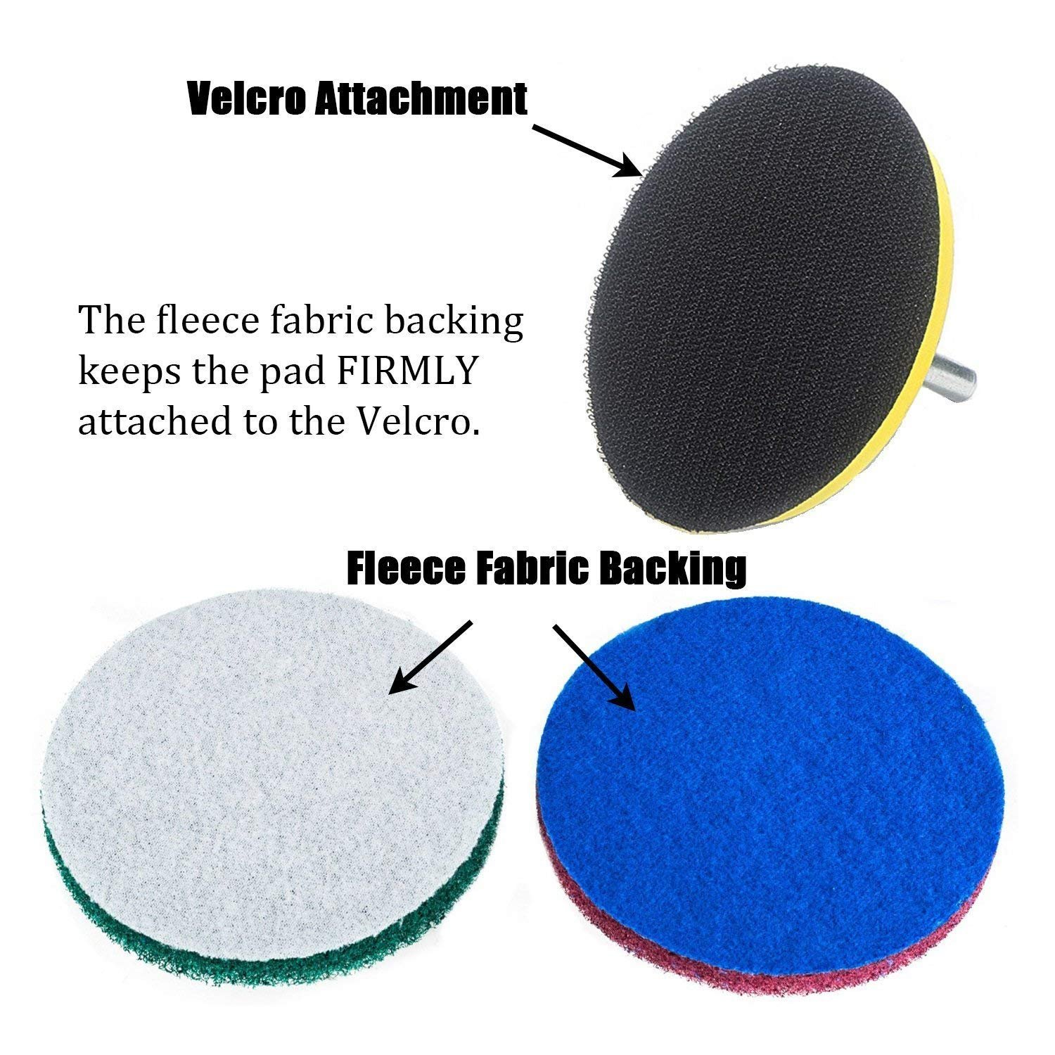 BildeeMait 5er-Pack industrielle Nylon-Scheuerschwämme, 10,2 cm, 100 mm, Polier-Reinigungspads, Duschen, Badewannen, Fliesen, Fugenmörtel BildeeMait 5er-Pack industrielle Nylon-Scheuerschwämme, 10,2 cm, 100 mm, Polier-Reinigungspads, Duschen, Badewannen, Fliesen, Fugenmörtel