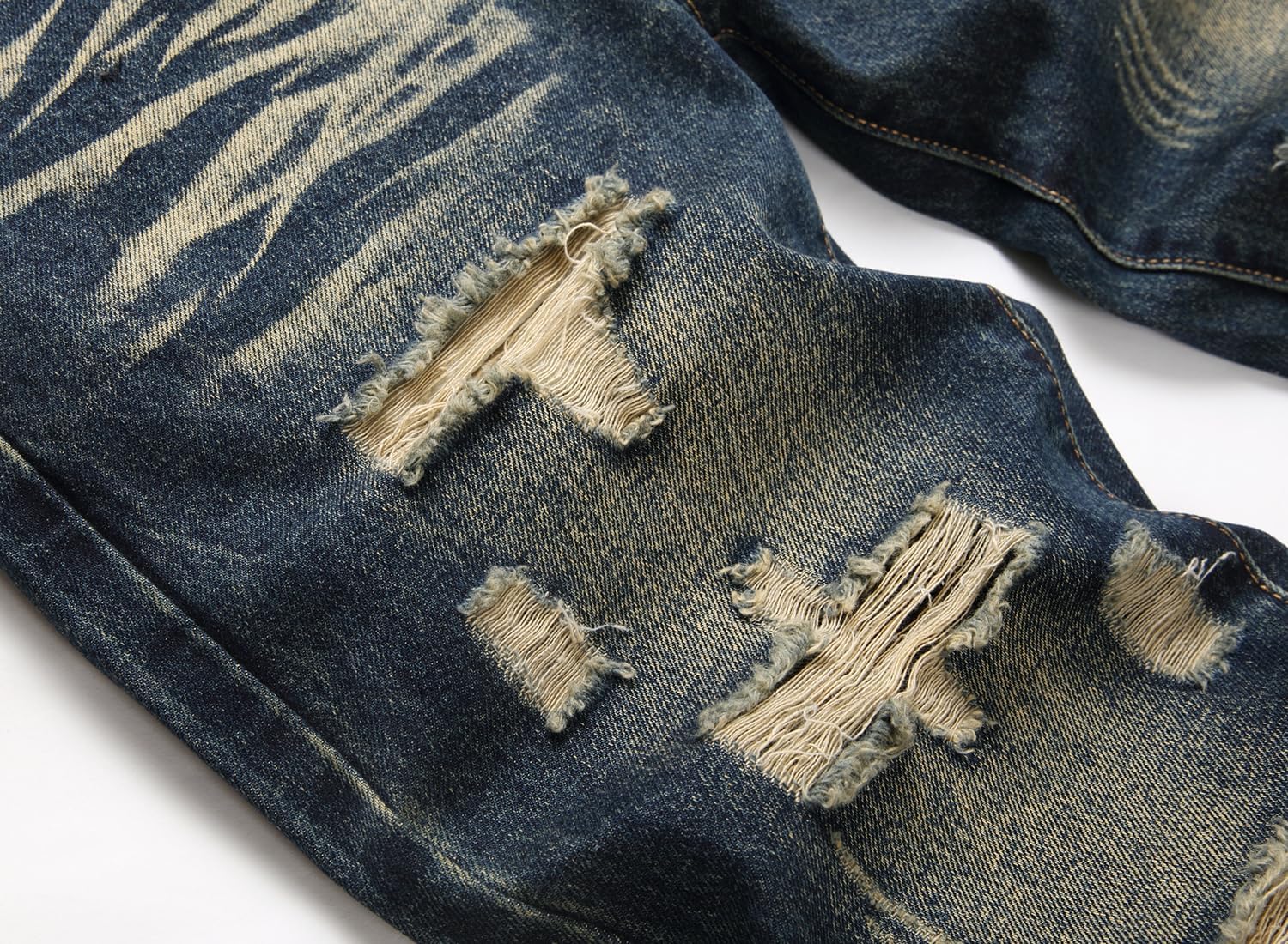 AITITIA Men's Ripped Regular Fit Jeans - Image 6