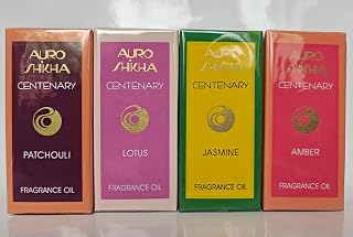 Auroshikha Centenary Perfume Combo - 24ml- 6ml Each Of Patchouli, Lotus, Jasmine, Amber || Intense, Long Lasting Fragrance... Price In India