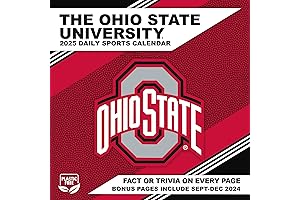 TURNER SPORTS Ohio State Buckeyes 2025 Box Calendar