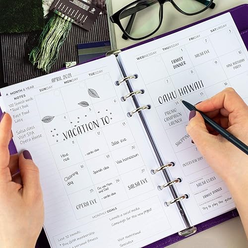 Miniatura 4 de Clever Fox Carpeta de agenda semanal Agenda para fijar objetivos para administración del tiempo y tareas semanales Organizador del trabajo y vida