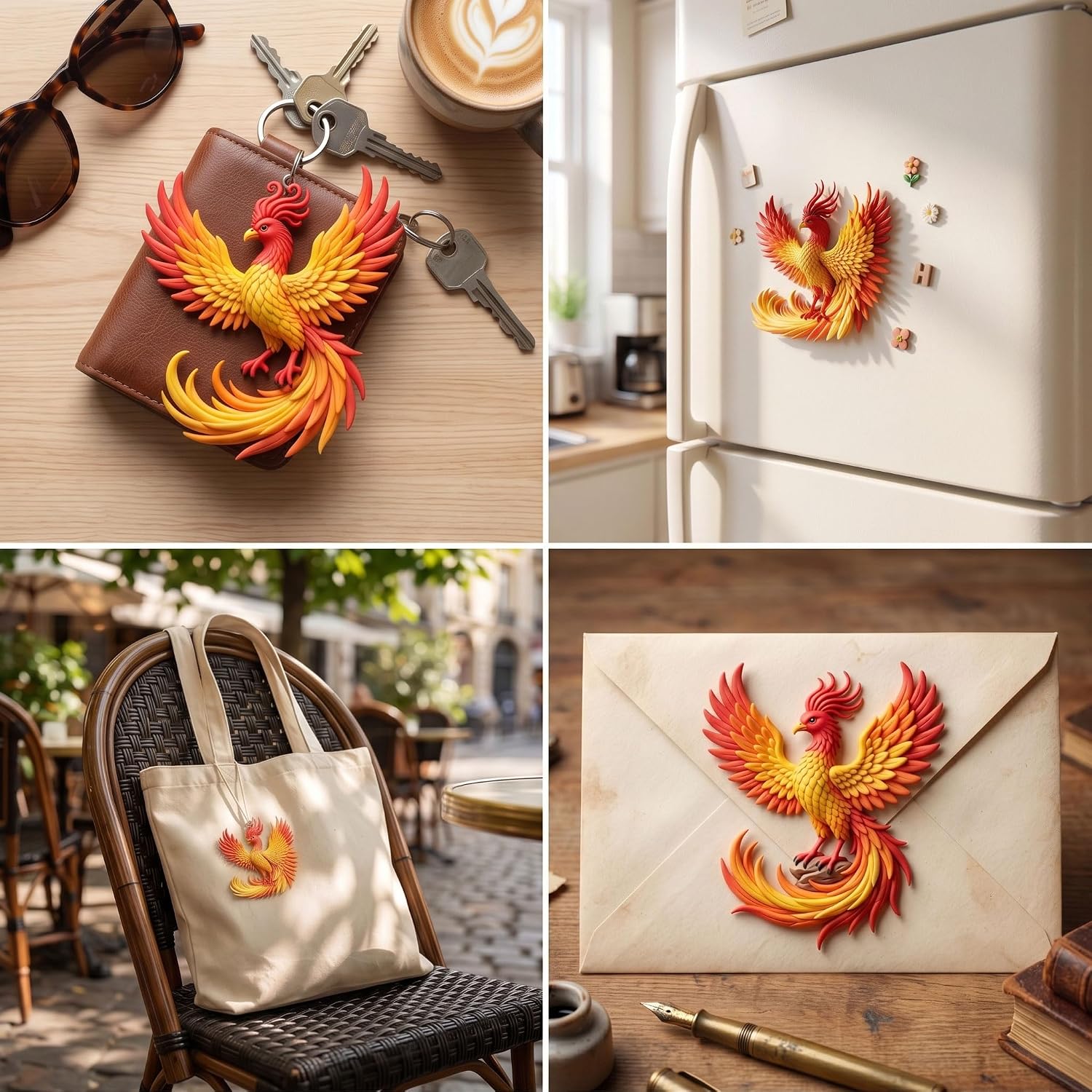 Phoenix Polymer Clay Mold Flying Phoenix Silicone Molds