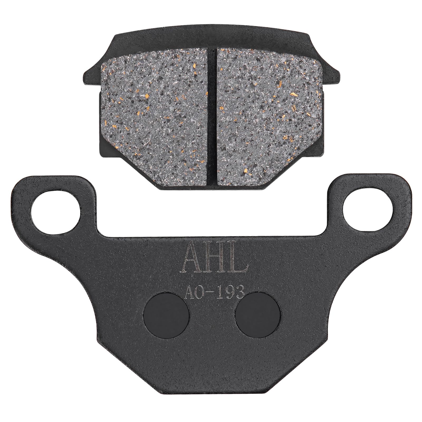 AHL 2 Paare Vorne/Hinten Bremsbeläge FA093 Kompatibel mit Rieju MRT Supermotard 50 (Cast wheel/single piston caliper) 2009-2015