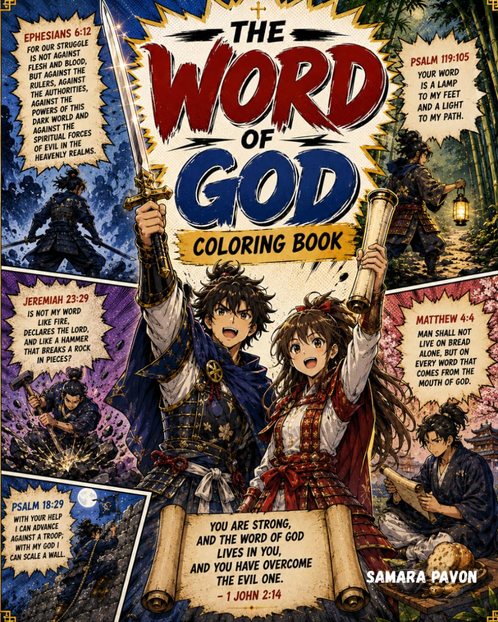 The Word of God Coloring Book: Scriptures for Spiritual Warfare, Strength, and Victory