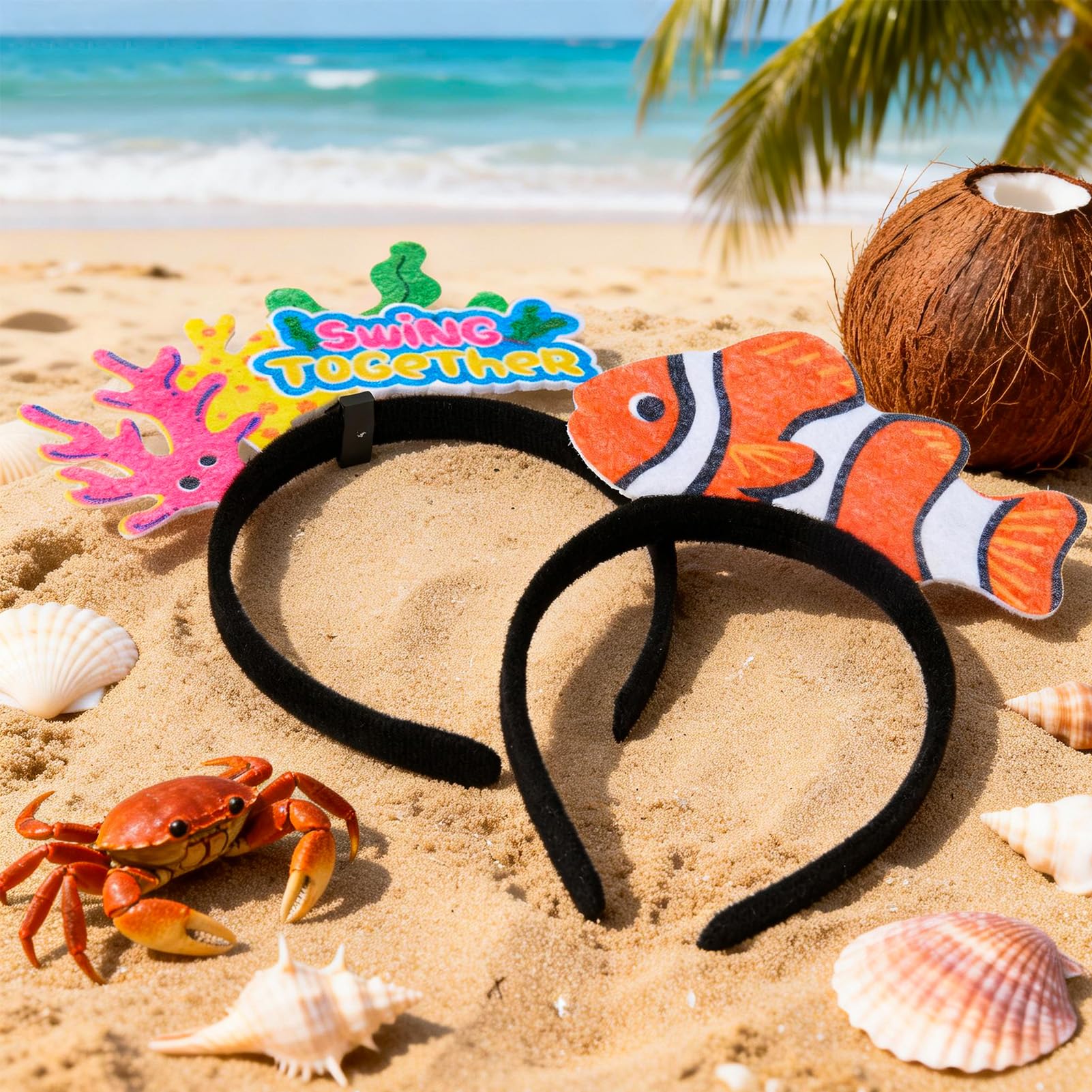 12 PCS Serre-têtes en Feutre pour Enfants, Accessoires pour Carnaval et Photobooth, Jouets pour Fête à Thème d’Anniversaire, Cadeaux pour Filles et Garçons