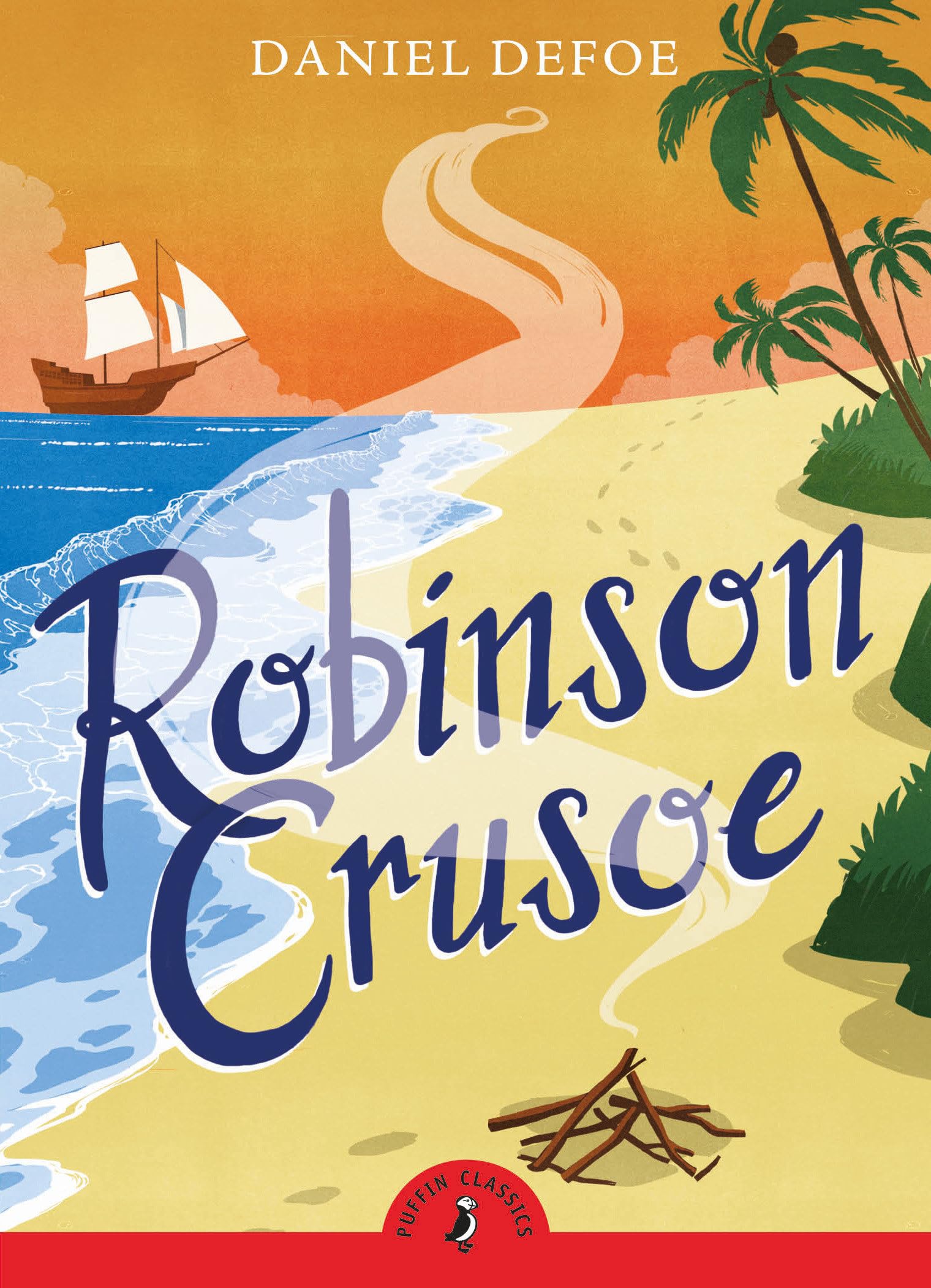 Robinson Crusoe (Puffin Classics) By Daniel Defoe, Robin Waterf .9780141377636