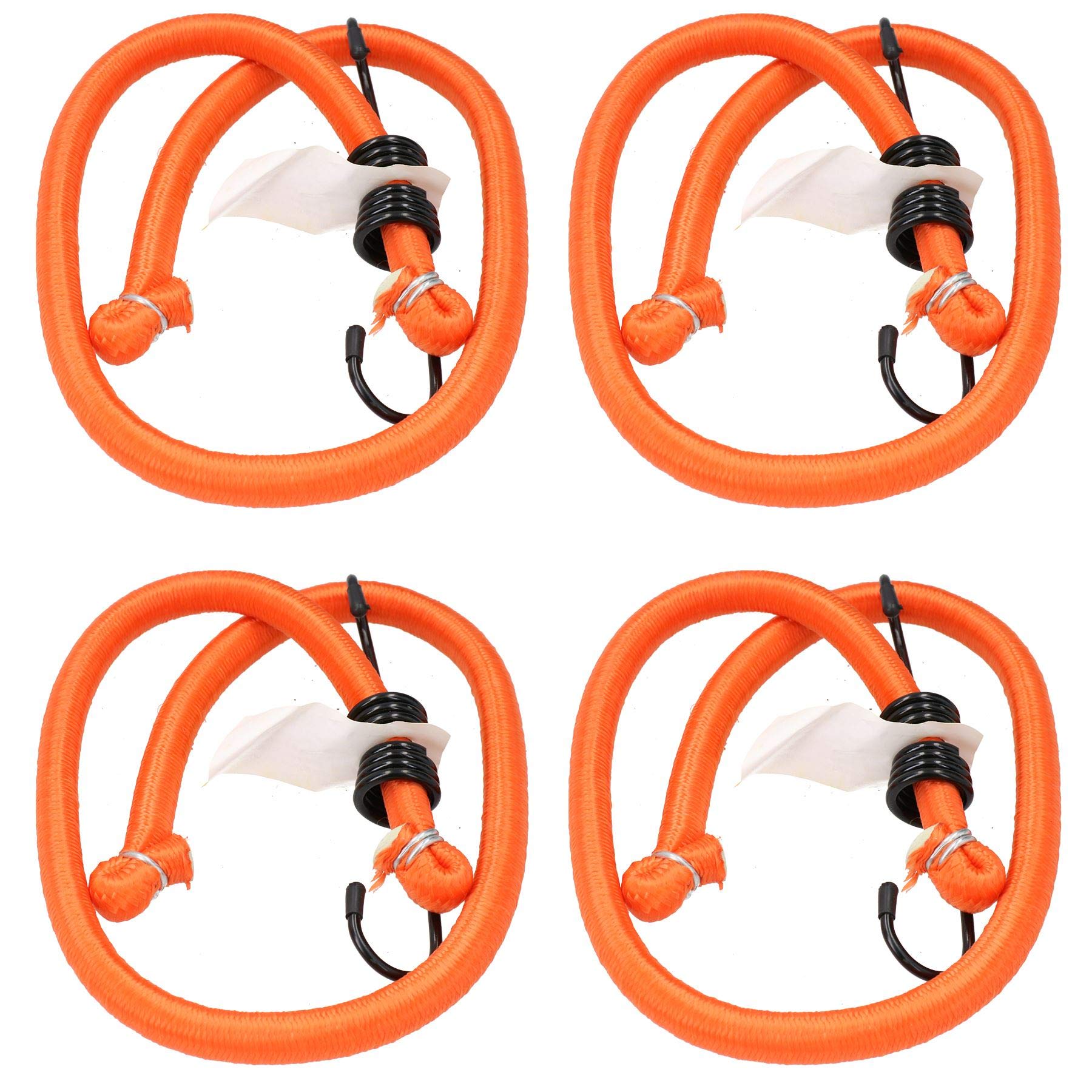 75cm / 29.5” Heavy Duty Bungee Cord Strap Tie Down Holder with Hooks 4pc