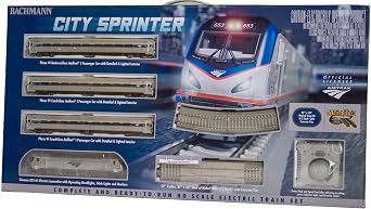 Bachmann Trains - Amtrak City Sprinter - Ready to Run Electric Train Set - HO Scale