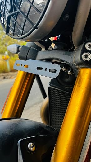 Torque Craft Number Plate Relocation Clamp for Triumph Speed 400 &amp; Scrambler 400X – Clamp, Bracket