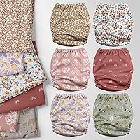 Vista 2 de Mama Koala Pañales de tela para bebé 3.0 con paquete de 6 insertos, con 2 unidades de forro reutilizable para cubos