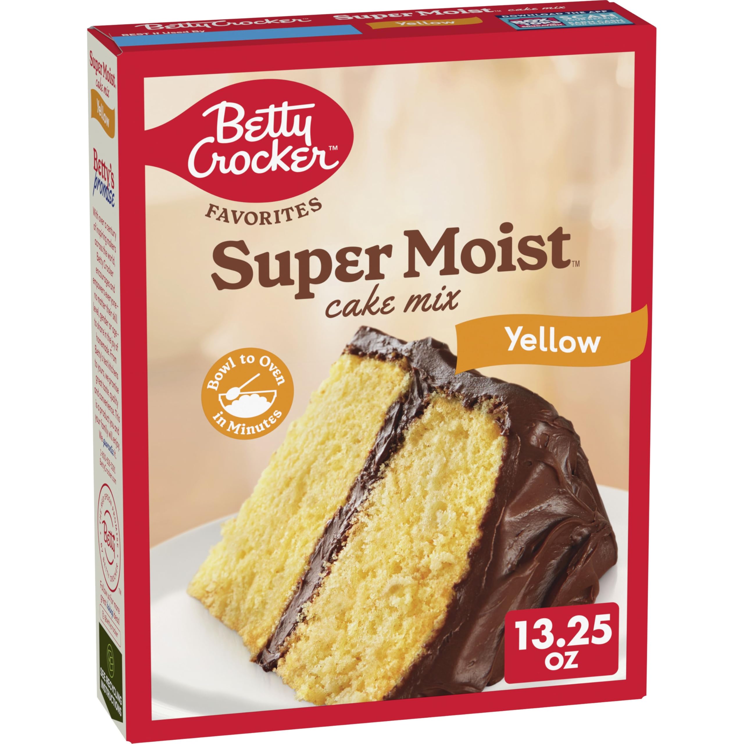 Betty Crocker Favorites, Super Moist, Yellow Cake Mix, 13.25 oz