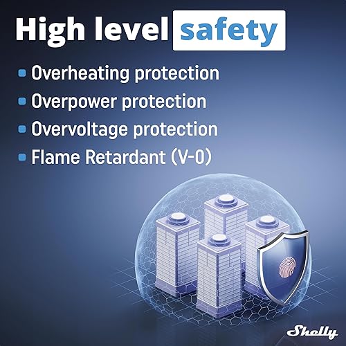 Miniatura 7 de Shelly Pro 2  Relé inteligente de 2 canales Wi-Fi, LAN y Bluetooth  Automatización del hogar y las instalaciones  Compatible con Alexa y Google Home