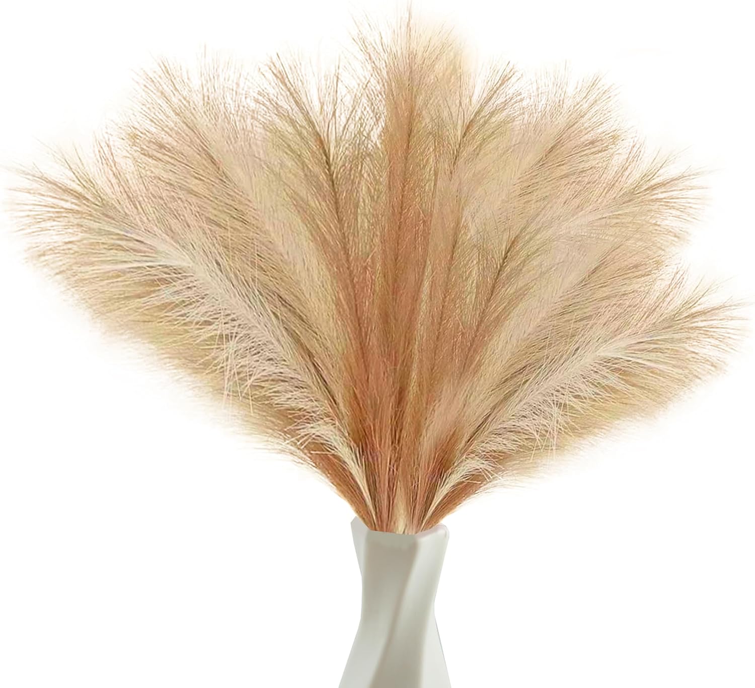 40pcs Artificial Pampas Grass 21.6" Faux Dried Flowers Pompas Grass Bouquet Flower Arrangement and Vase Filler for Gothic Room Decoration Wedding Party Boho Home Decor