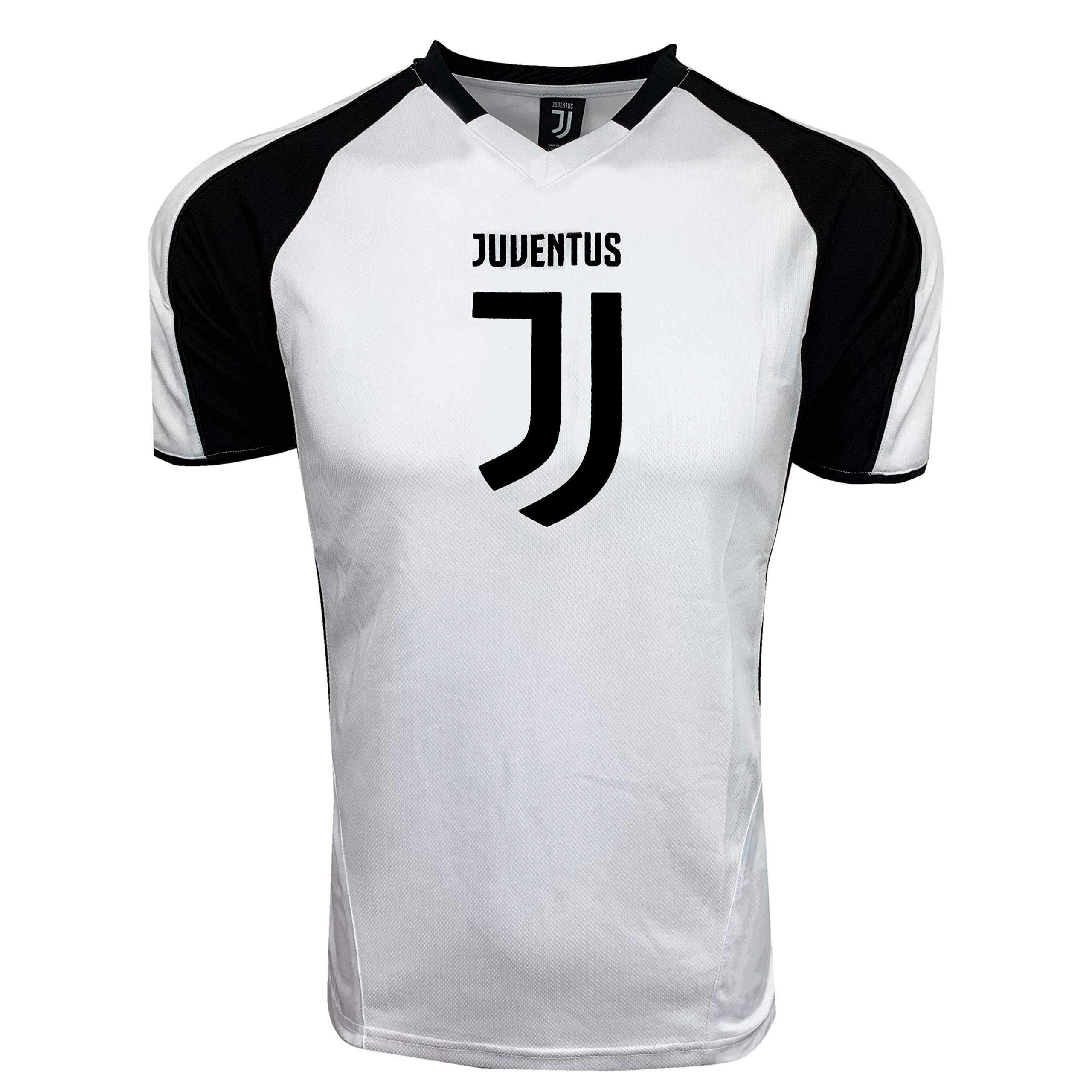 Icon Sports Compatible to Men's Juventus Shirt, Licensed White Tee Shirt, for Adults (Small)