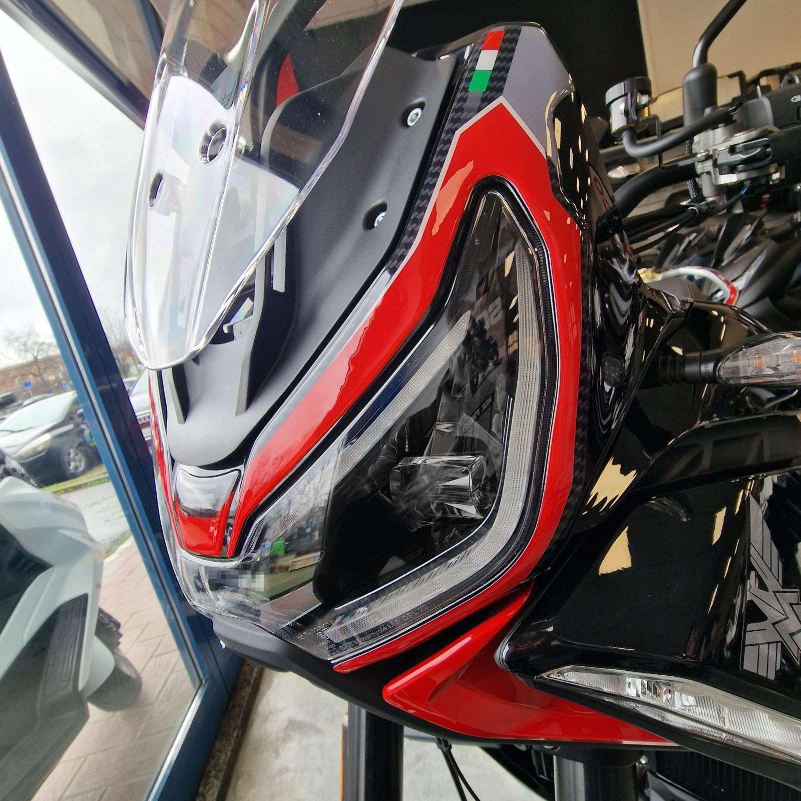 Resin Bike Autocollant Moto Compatibles avec Moto Morini X-Cape 1200 2025-2026. Protections Phare Contre Les Chocs et Les Éraflures. Autocollant 3D Résinés Made in Italy